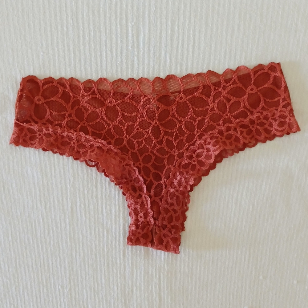 PINK Victoria's Secret Lace Nylon Cheeky Panty, size M